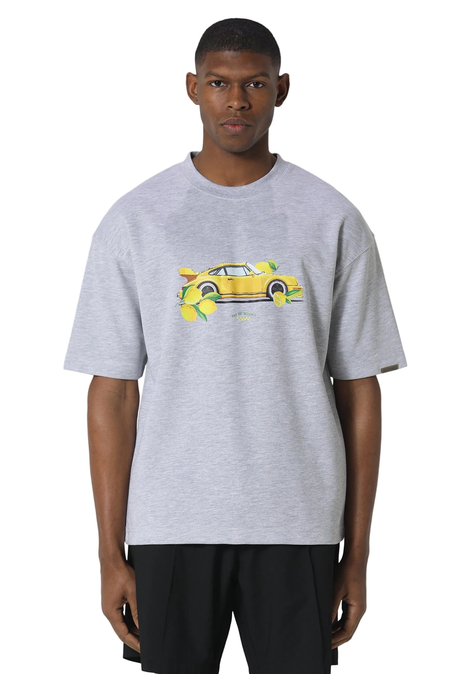 Pas De Monaco Lemond Marl Grey T-Shirt